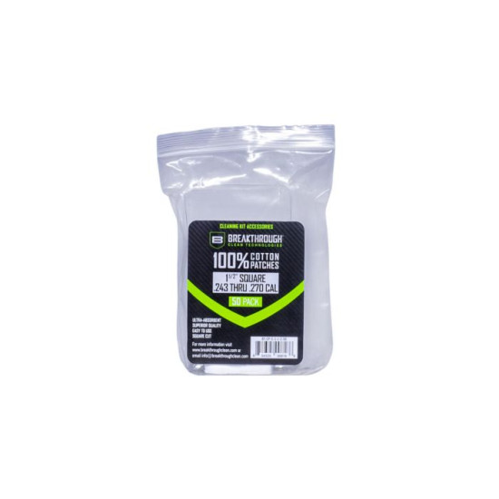Breakthrough Clean Technologies Cotton Patches 100% Cotton 