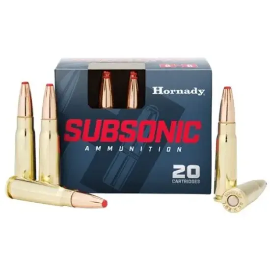 HORNADY 7.62X39 255 GR SUB‑X SUB-SONIC 