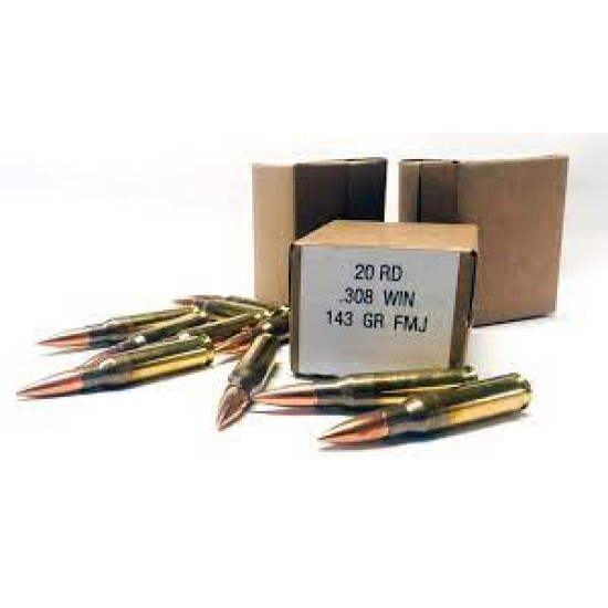 PMP 308WIN 143gr FMJ /20