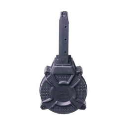 ProMag Glock® Model 17 & 19 9mm (50) Rd - Black Polymer Drum Magazine