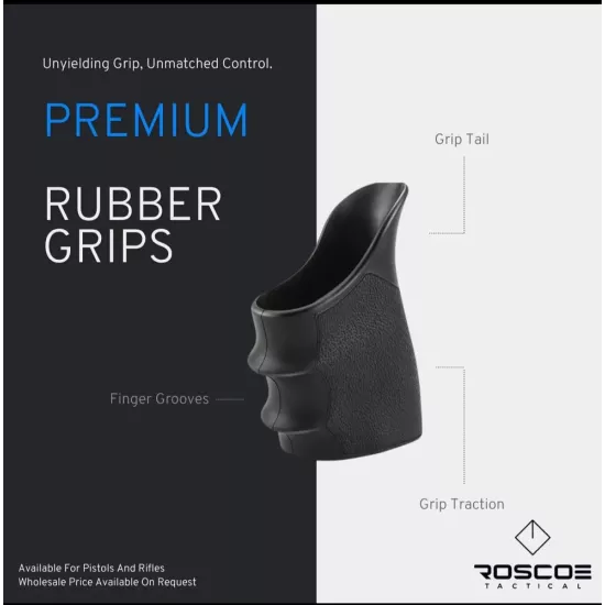Bevertail Pistol Rubber Grip by Roscoe Tactical