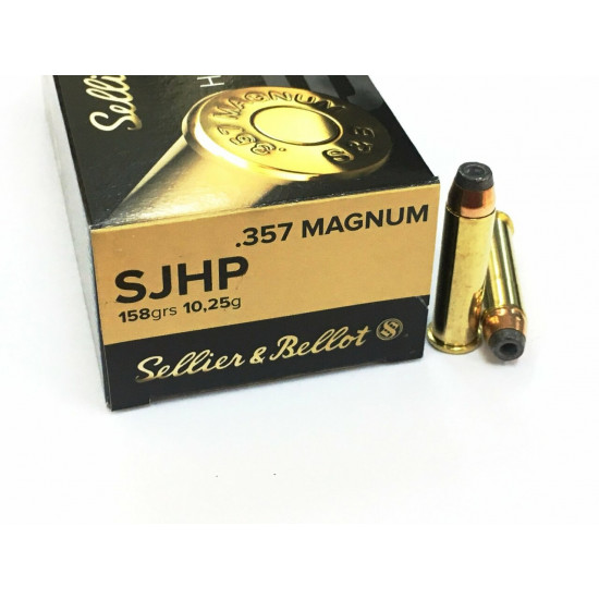 SELLIER & BELLOT 357 MAGNUM 158grs Soft Jacketed Hollow Point