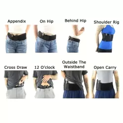 BELLY BAND HOLSTER FOR CONCEALED CARRY