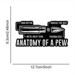 DECAL "ANATOMY OF PEW" STICKER